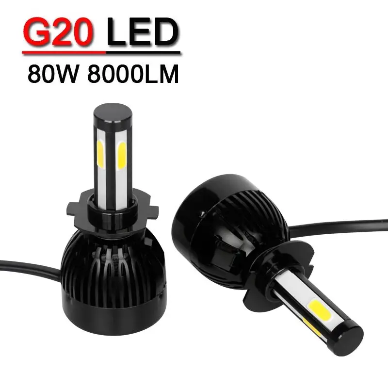 Super Bright H4 H15 Motorcycles headlight led 2Pcs H1 H3 LED Bulb Car Fog Lights 12V 24V 6000K White Driving Day Running Lamp