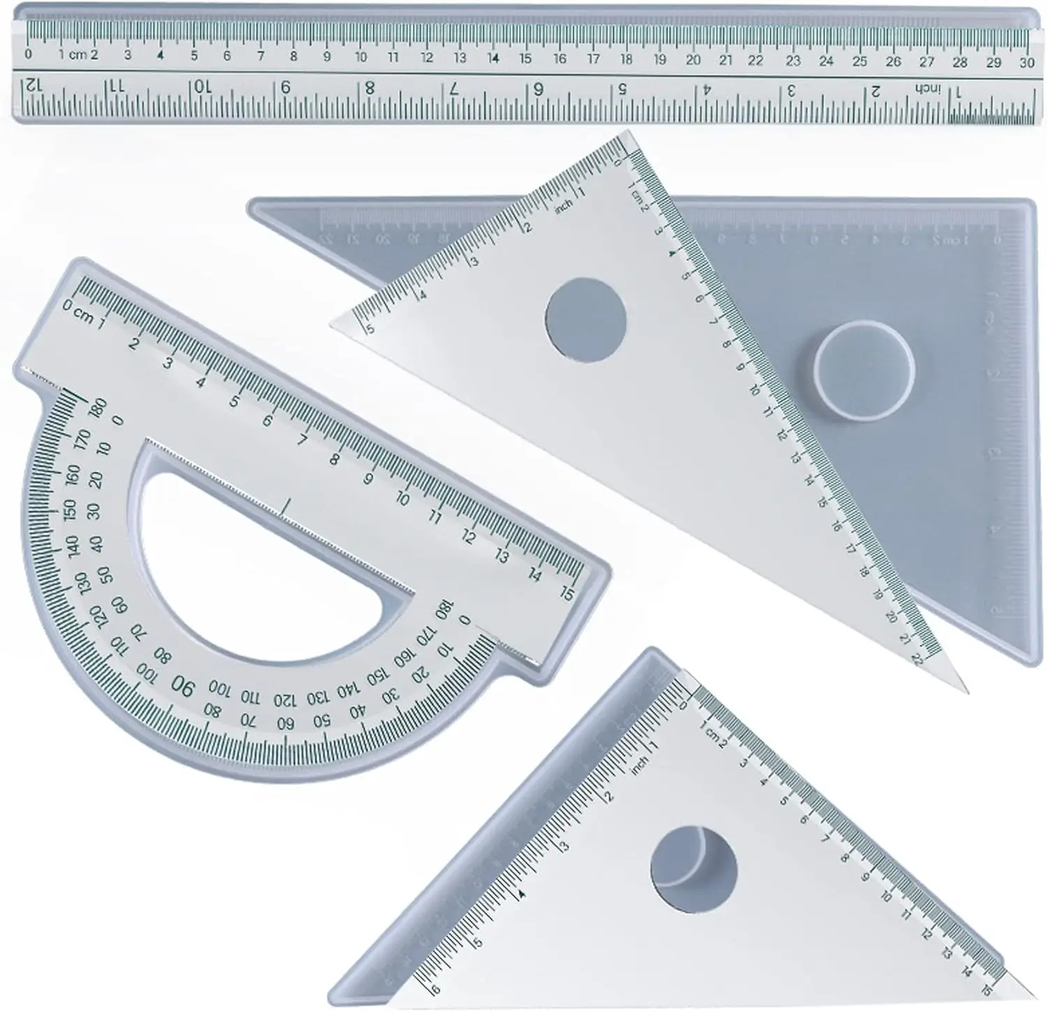 Mould Ruler DIY Glue Mold Ballpoint Pen Ruler Silicone Mold Set