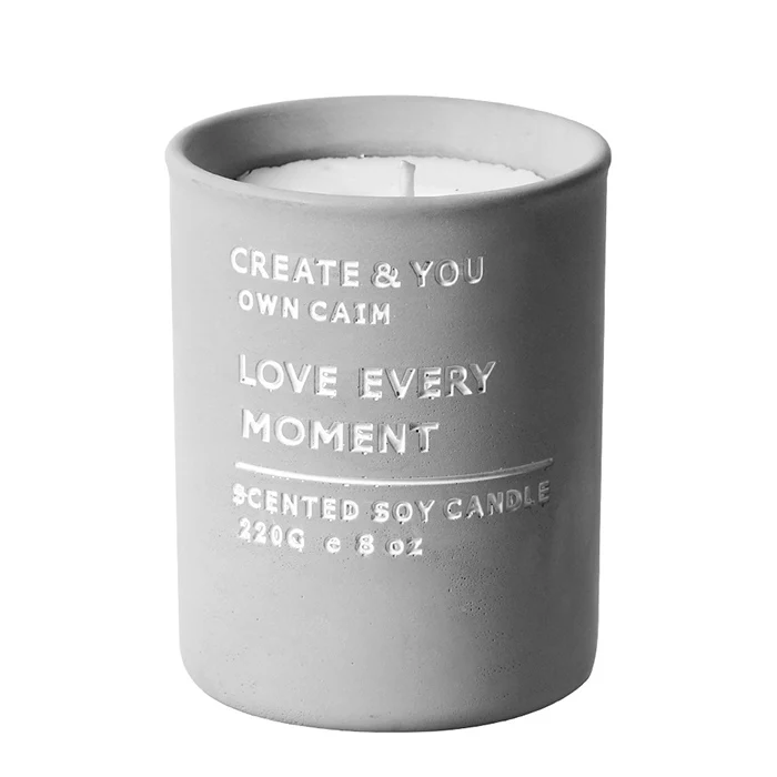 High Quality Cement Candle Holder Candle Jar With Wood Lid - Buy High ...