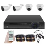 high quality 2.8mm lens 2 bullet 2 dome 4mp camera 4CH 5mp dvr AHD cctv kit p2p