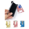 Mens Carbon Fiber Front Pocket Wallet Metal Forged Minimalist RFID Blocking Card Holder Money Clip with Multi Tool Credit Card