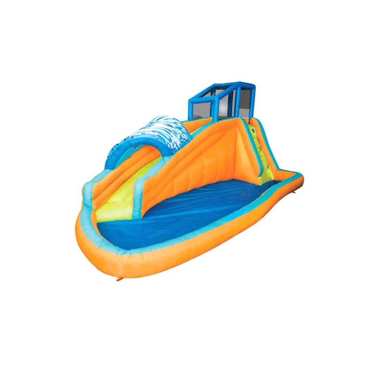 Toboggan Extérieur Splash Glissière Gonflable Banzai Piscine Deau De Natation Avec La Glissière