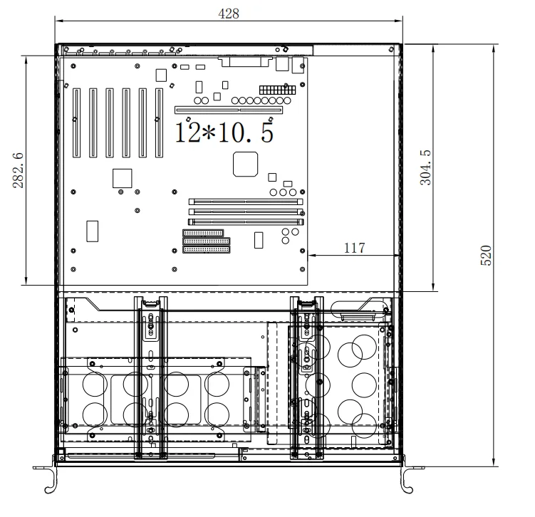 4U Rackmount Computer Case with LCD, Touchscreen, and Keyboard