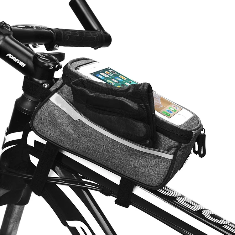Waterproof Touch Screen Bike Front Tube Bicycle Handlebar Phone Bag