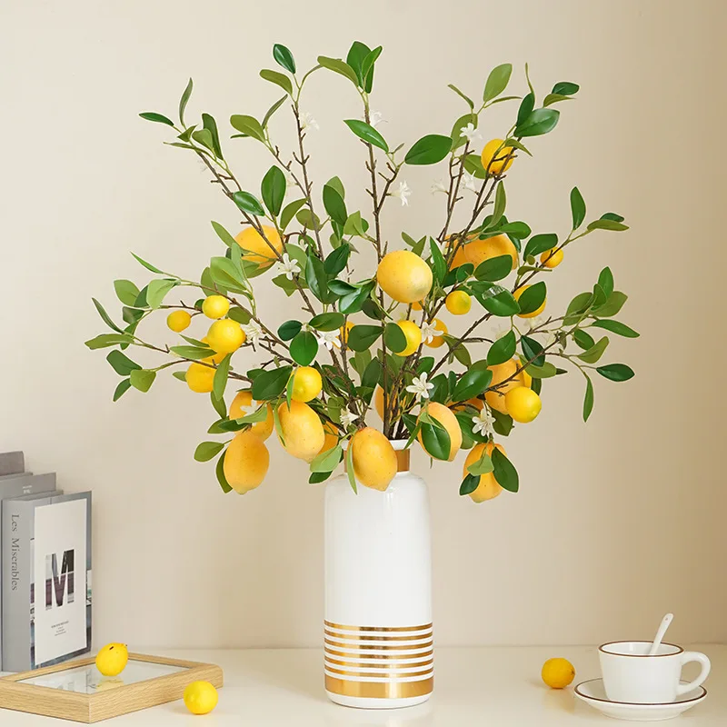 High Quality Artificial Lemon Tree Branches For Wedding Home Decor