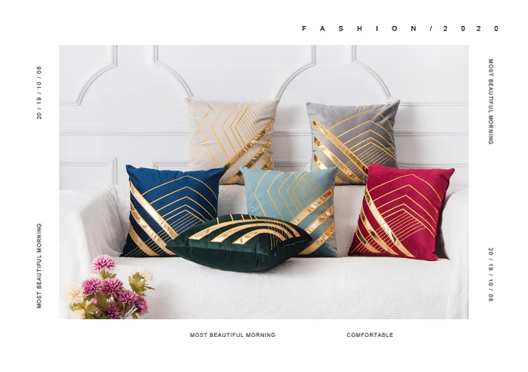 Wholesale Pillow Cover,Luxury Villa Sofa Pillow Case,Nordic Velvet