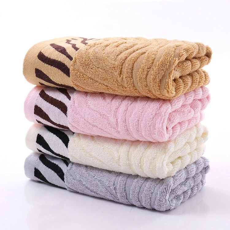 Factory Direct Striped Bamboo Fabric Towel Home Environment Bamboo