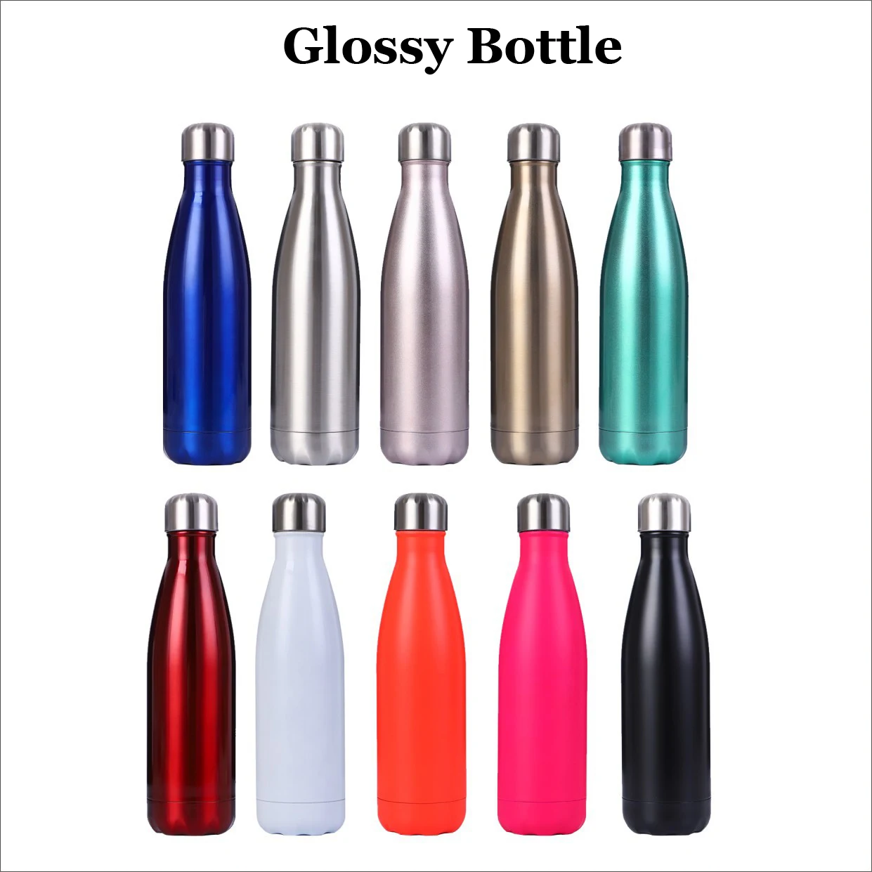 500ml Custom Logo Metal Stainless Steel Water Bottles - Buy 2 Liter ...