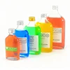 16oz clear glass swing top orange juice or smoothie bottles with lids