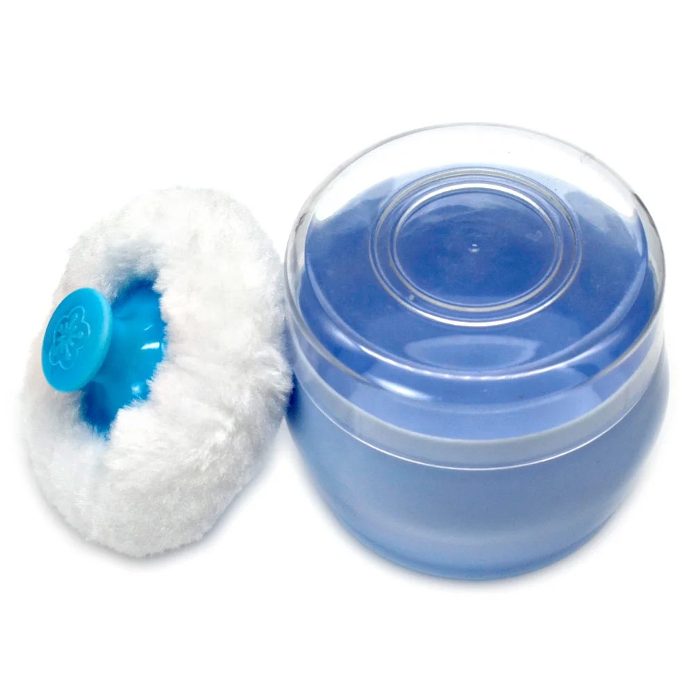 Bpa Free Portable Cotton Baby Powder Puff Kit Sponge Body Puff With Container Buy Baby Powder