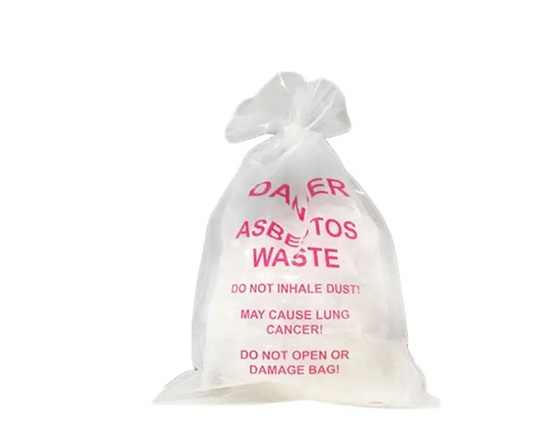 Heavy Duty Ldpe Disposal Asbestos Waste Bags Hazardous Construction