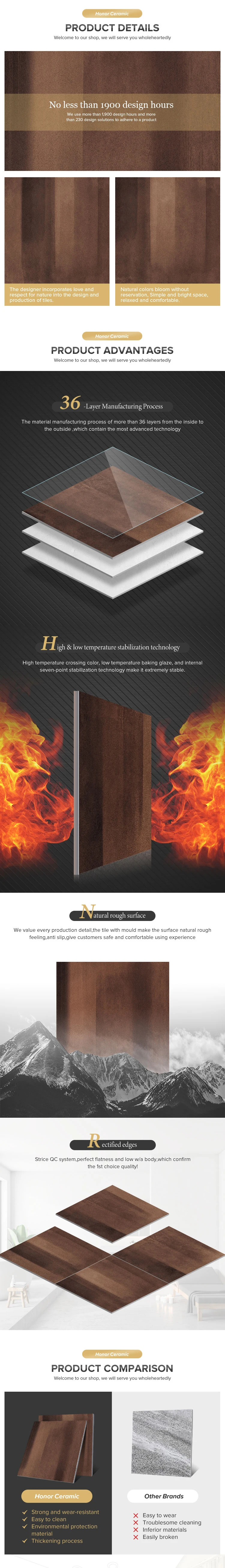 Interior House floor tiles non slip living room ceramic floor tile