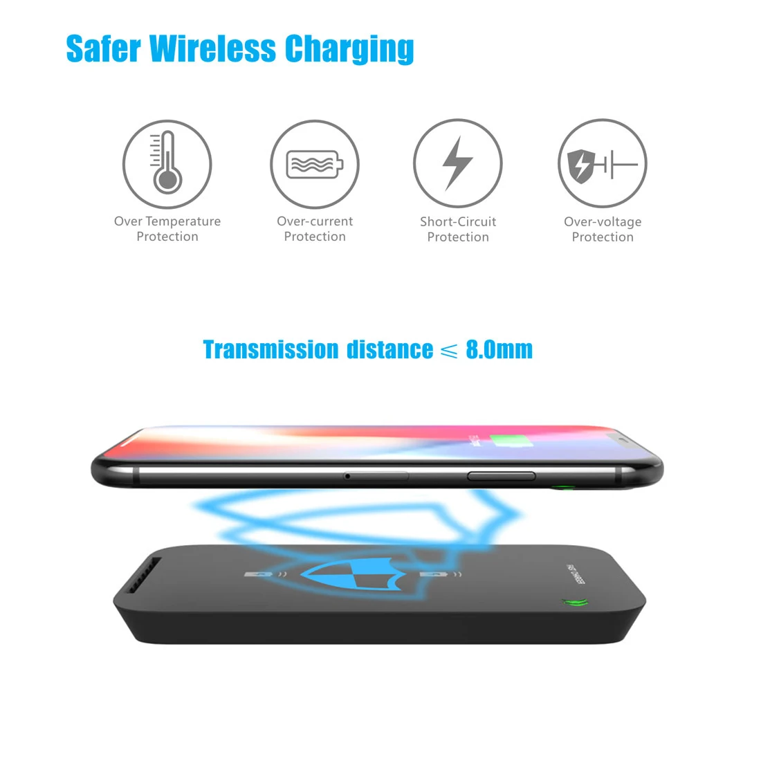 Wireless Charger Stand Phone Holder GY69 Portable 10w wireless charger - ANKUX.COM