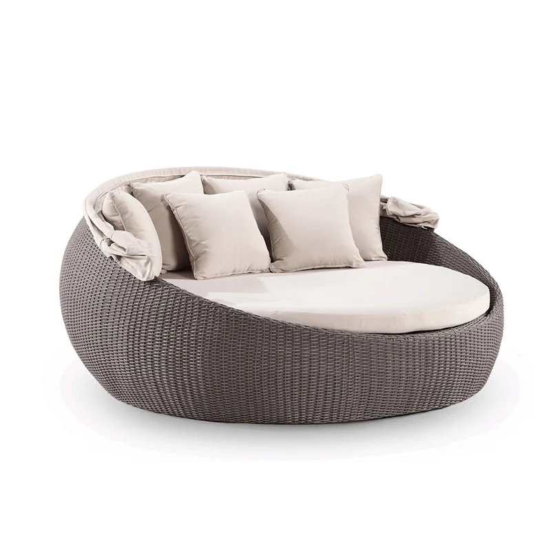 Outdoor Garden Daybed Rattan Patio Funiture Sofa Bed With Bed Buy Rattan Patio Funiture Sofa