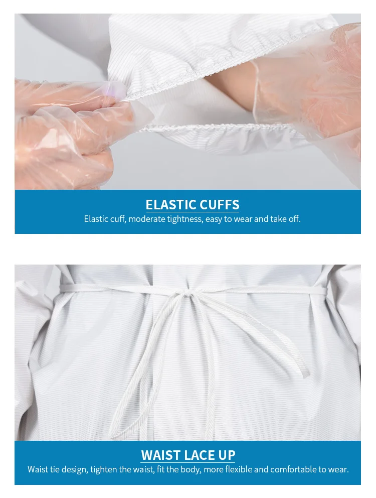 Graphene Medical Use Anti Dust Anti Harmful Splashes Isolation Gown Modified Nylon Isolation Suits Safety Dress - KingCare | KingCare.net