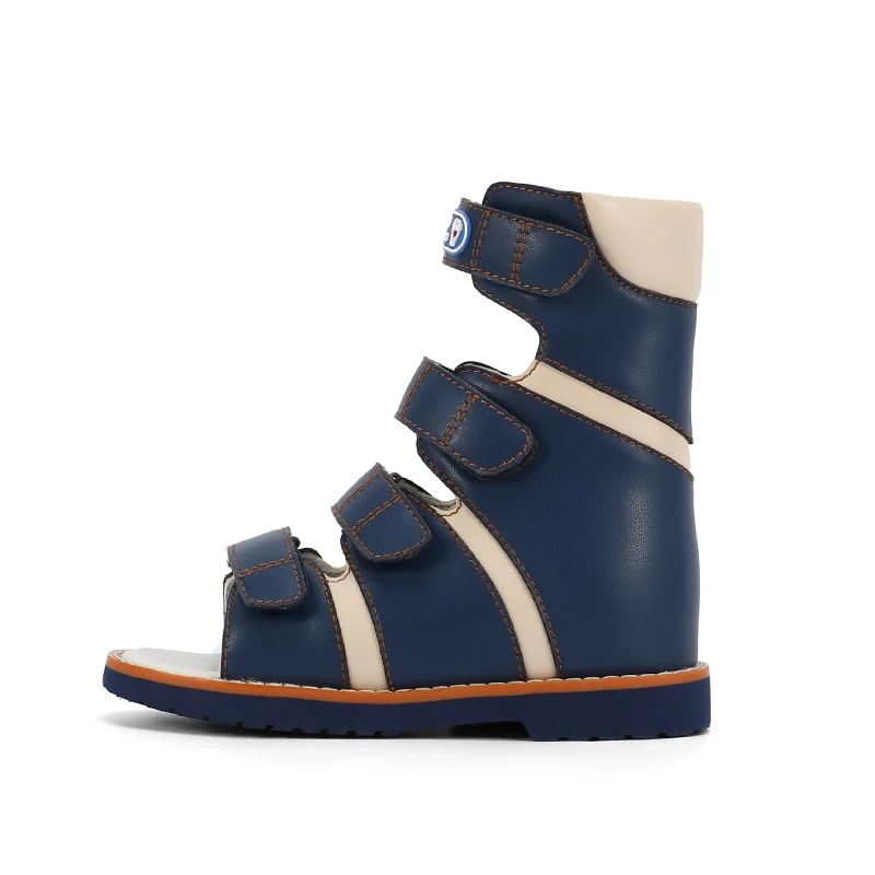 High Cut Top 16cm Kids Orthopedic Shoes For Fractures Boys Girls Solid