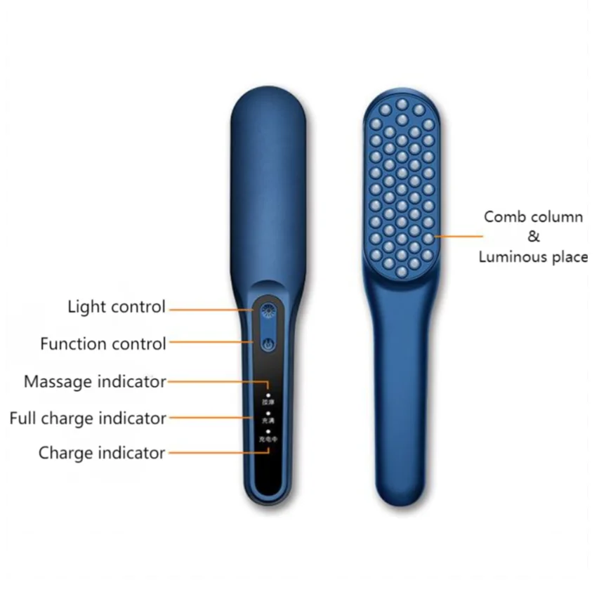 Biumart Laser Massage Hair Comb Electric Anti Hair Loss Scalp Care