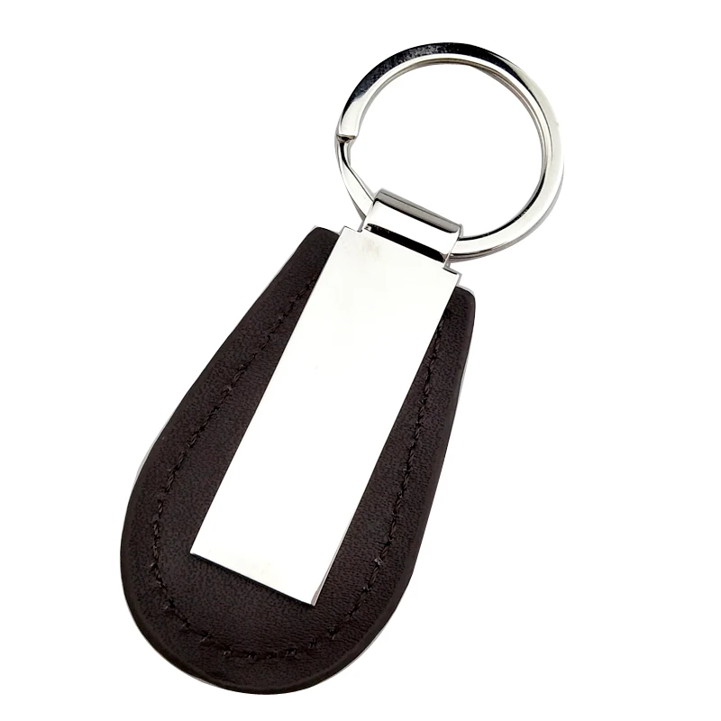 Personalised Leather Metal Keyring,Real Leather Animal Keyrings Horse