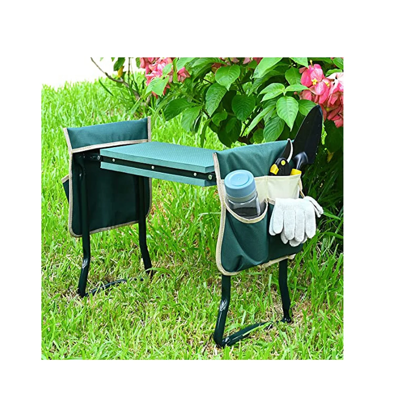 Plastic Garden Knee Stoofoam Pad Garden Seat Stool With Tool Bench Box ...