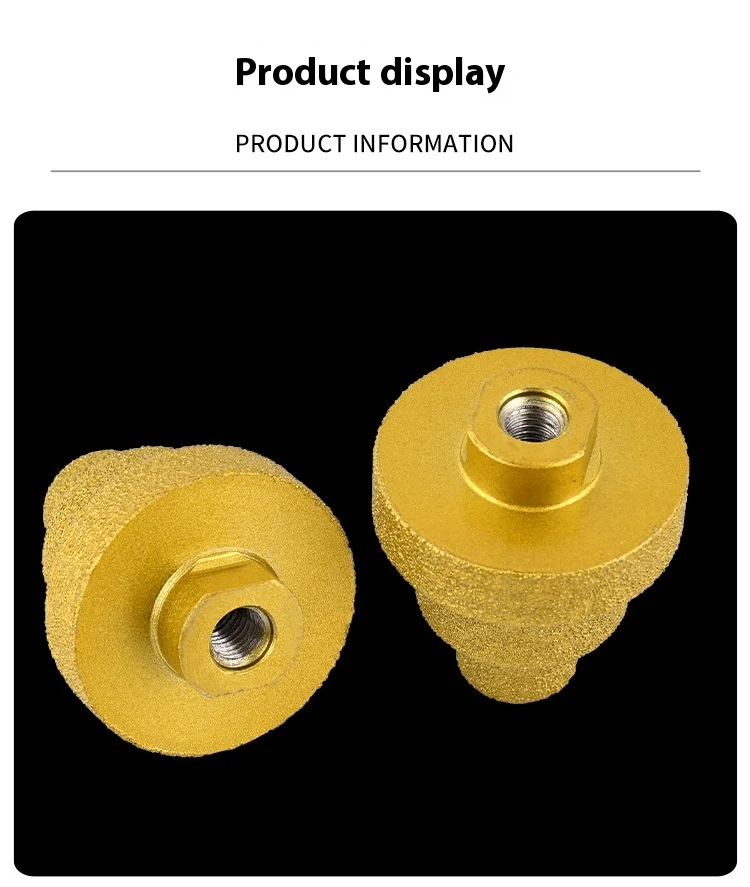Wholesale Brazing Multi-Layer Cone Remyer Diamond Tile Marble Opening Trimming Concrete Chamferer CNC 6mm for Plastic