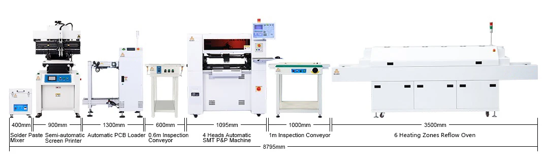 High Quality SMT Manufacturing Equipment PCB Printing Machine SMD Solder Oven SMT P&P Machine