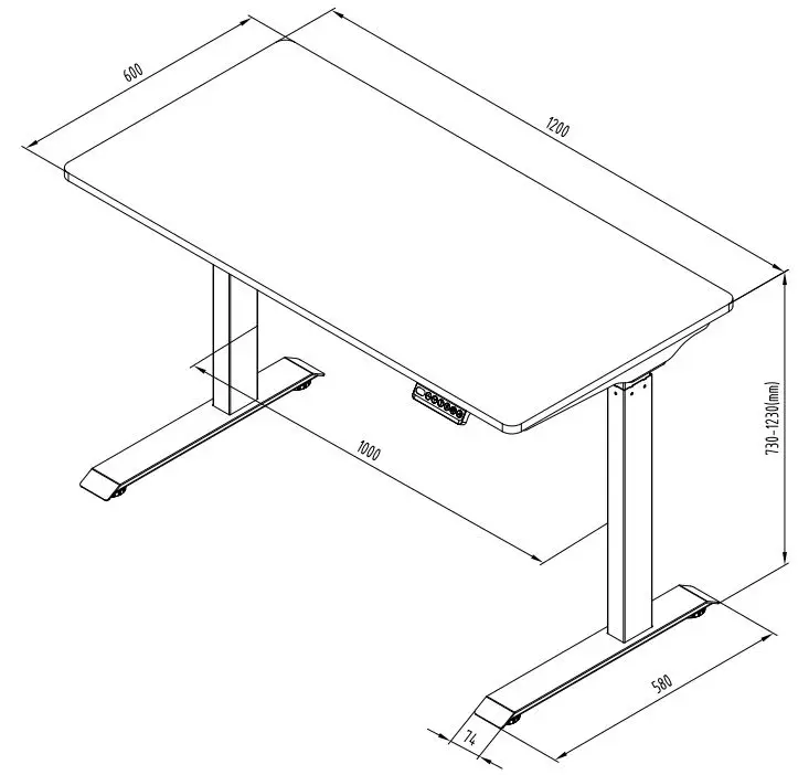 Loctek Et119 Cheap Quick Install Electric Sit Stand Up ...
