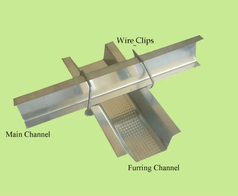 Main Channel In Ceiling Design Suspended Ceiling System Main Channel and Furring Channel