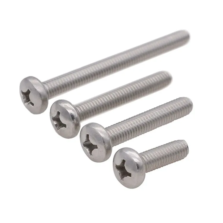 
China Supplier Stainless Steel Cross Recessed Raised Cheese Head Screws 