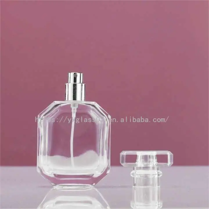 Custom perfume cosmetic glass bottle packaging luxury noble style glass container 50ml100ml supplier