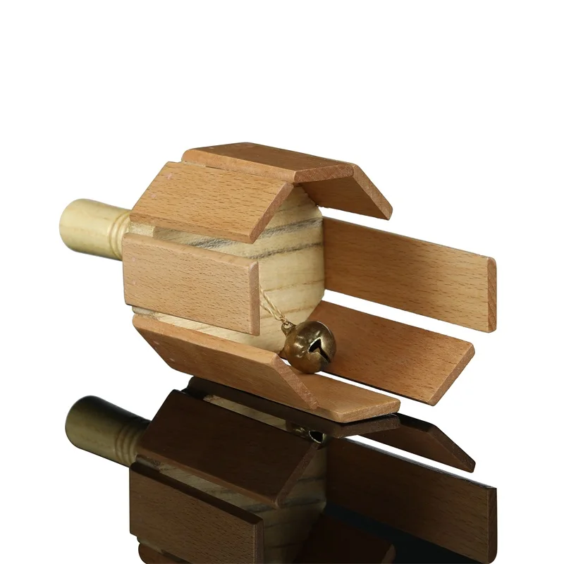 长手柄创意多样的乐器木材 agogo