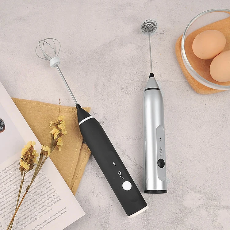 Best Selling Products Kitchen Accessories USB Rechargeable Handheld Electric Milk Frother Coffee Frother Eggbeaters Blender 