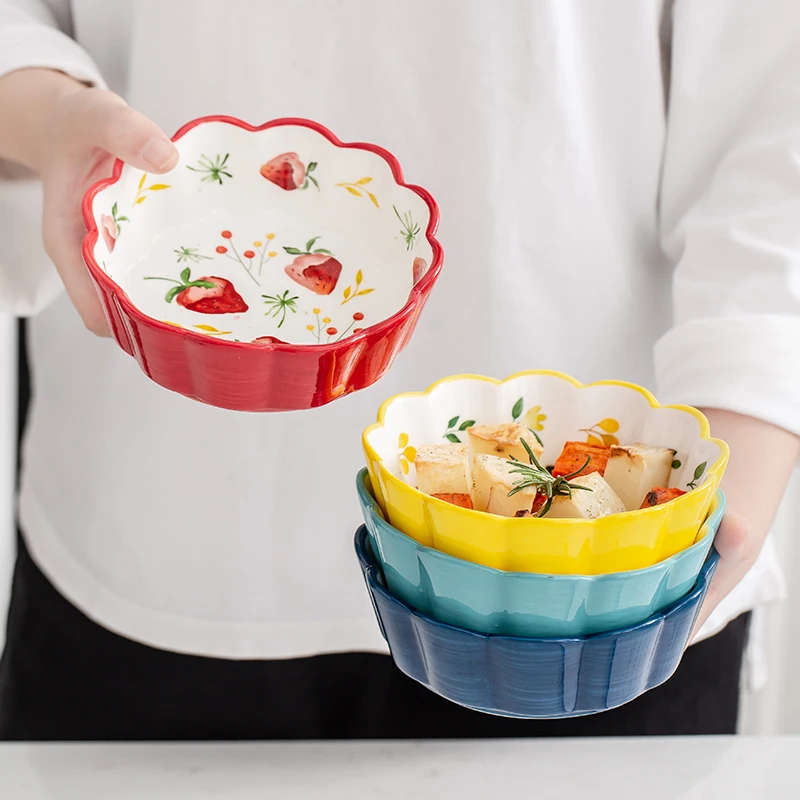 Nordic Ceramic Bakeware Baking Dishes Pie Pan Cake Baking Pan Trays Microwave Oven Safe Custom Logo manufacture