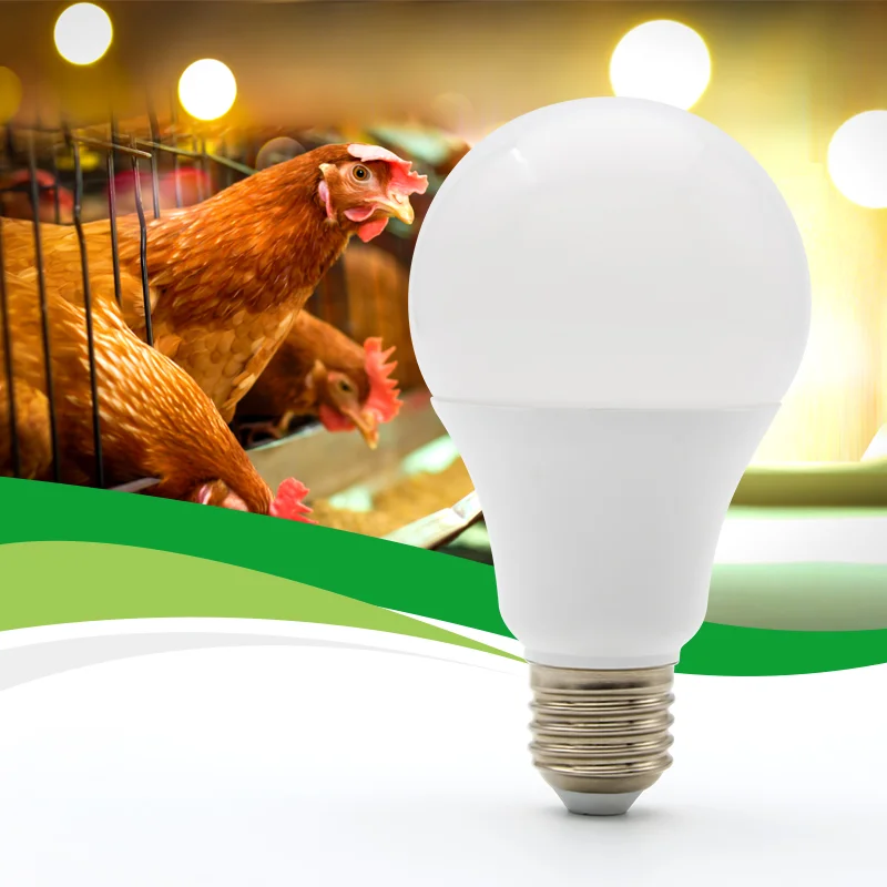 Factory price manufacturer e27 base 9w grow light bulb chicken house led lights