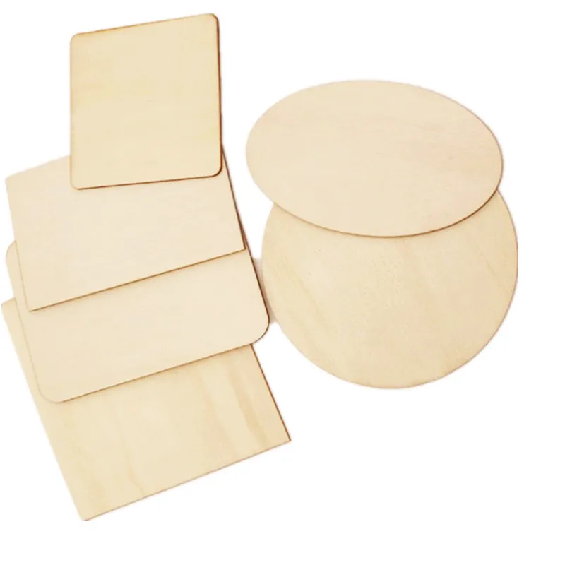 
Round Disc Unfinished Wood Circle Wood Pieces Wooden Cutouts Wood Crafts for Craft Supplies,Laser Engraving Carving 