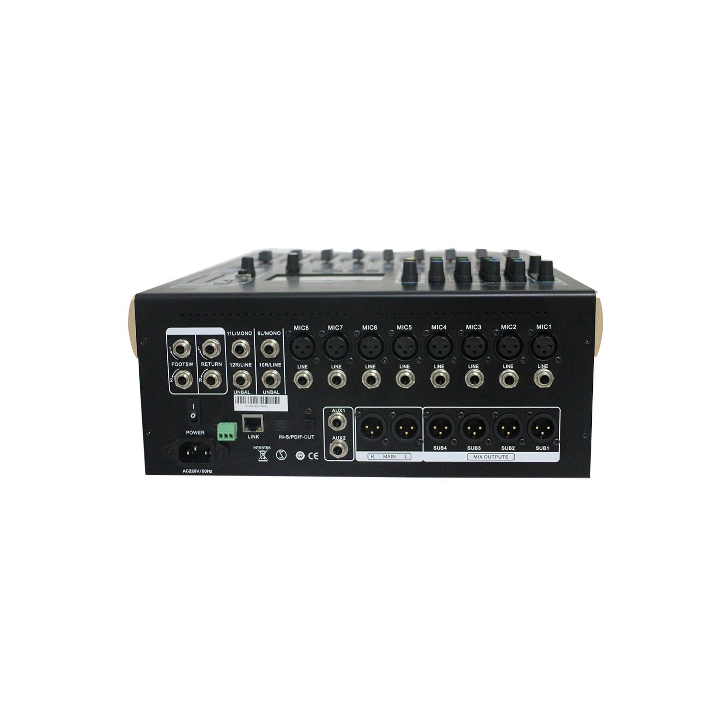 12-channel digital audio mixer
