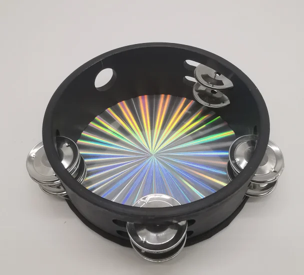Child Educational Instrument Tambourine Drum Customizable Hand Drum