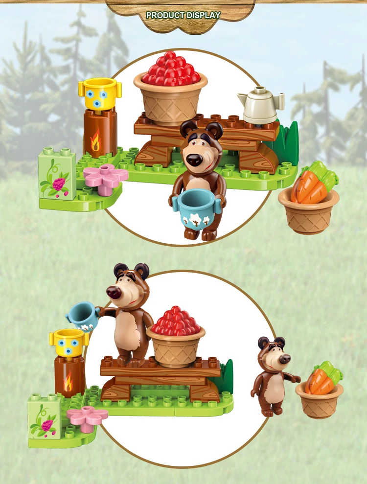 masha and the bear blocks