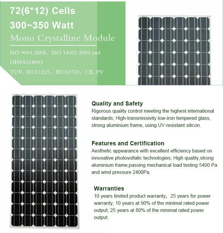 Xindun 320 watts 350watts plantassolares pannello fotovoltaico 300w 24v import cell from china