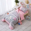 Newest 100% Organic Cotton 50 Pieces MOQ Baby Girl Crib Bedding Set