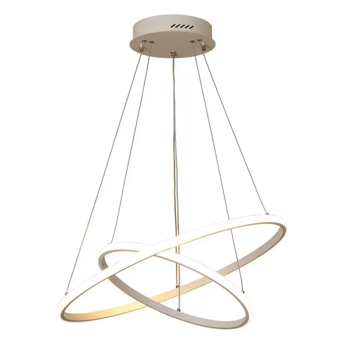 American copper gold led suspension chandelier for parlor romantic bedroom