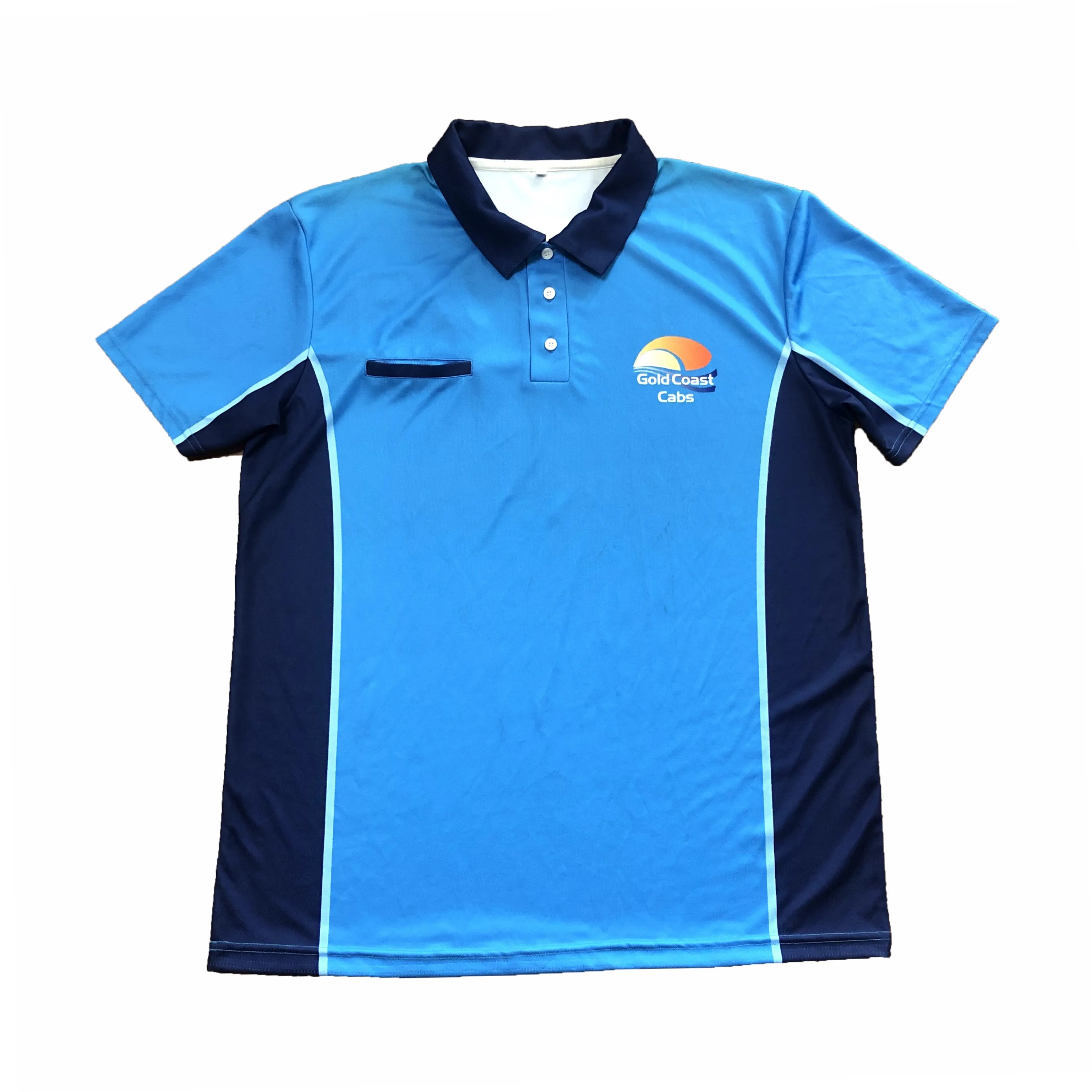 
OEM custom short sleeve polo shirt high quality work wear uniform for unisex 100% polyester advertisement shirt for business 