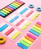 School neon sticky notes colors index paper tab notepad for file dividing
