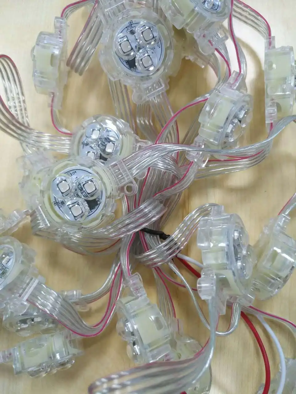 ip67防水可寻址led灯户外30毫米rgb 5050像素12v led点灯