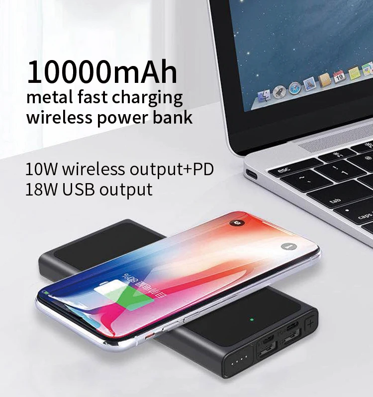 quick charge 3.0 2in1 mini pd and qc 12 volt wireless 10000mah powerbank power bank with type c port - ANKUX.COM
