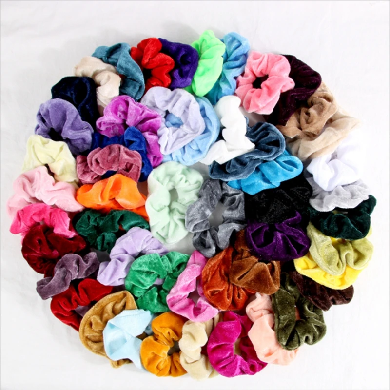 Amazon Hot Sale Cheap Hair Scrunchies Bulk,Velvet Scrunchies - Buy Hair ...