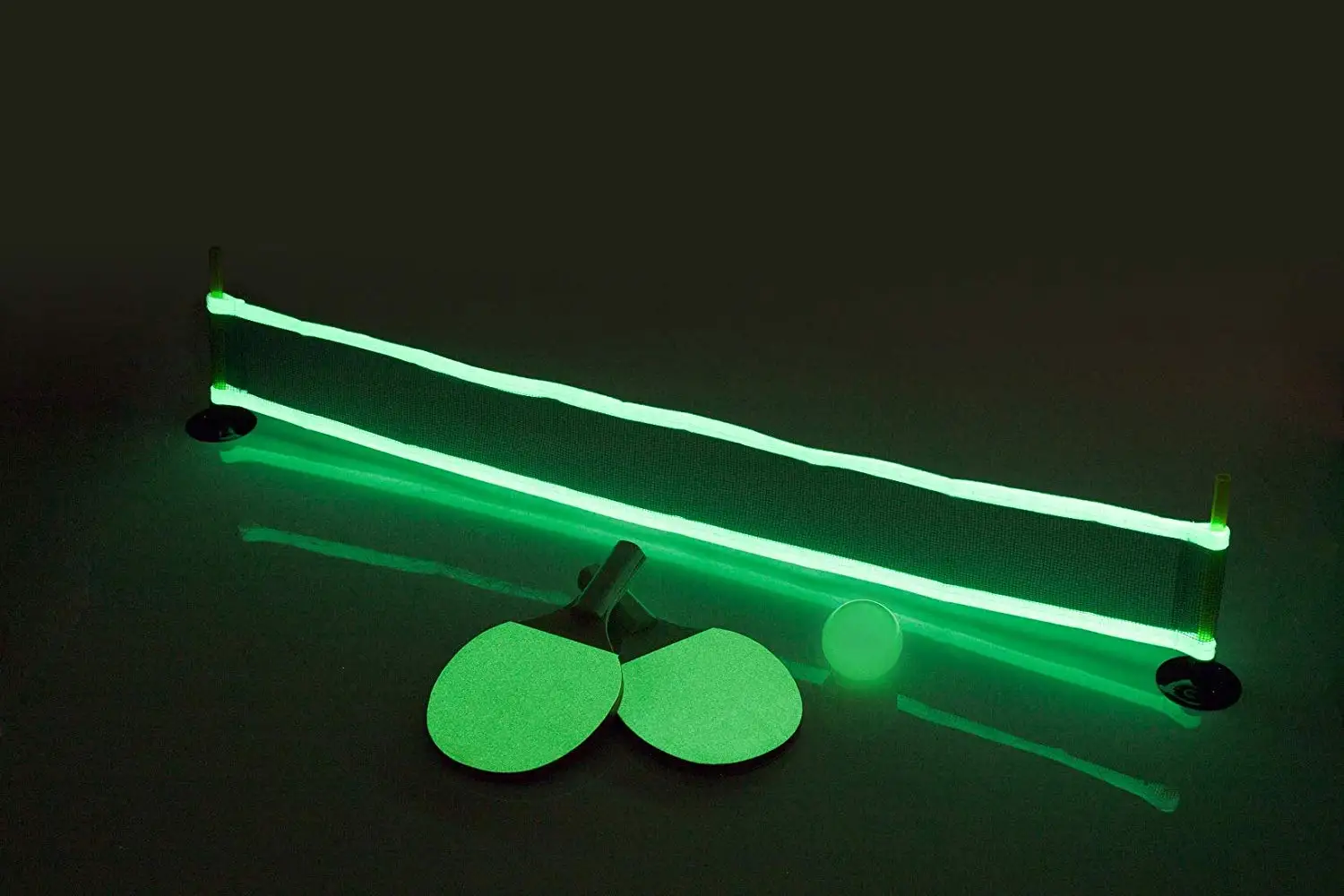 Paddles Ball & Net Top All Glow Racket Table Tennis Set Glow In The