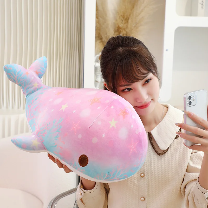 Super Soft Squishy Little Star Whale Stuffed Sea Animal Toys Life Like