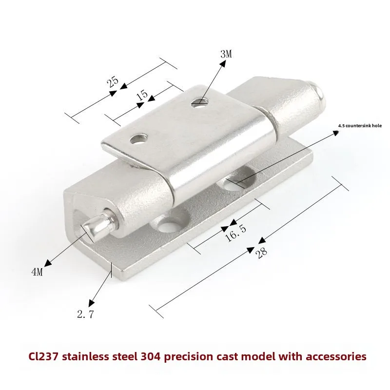 Concealed Hinge Iron Box Distribution Box CL237 Concealed Weldable Inner Door Hinge for Heat Sink Cutting Available manufacture