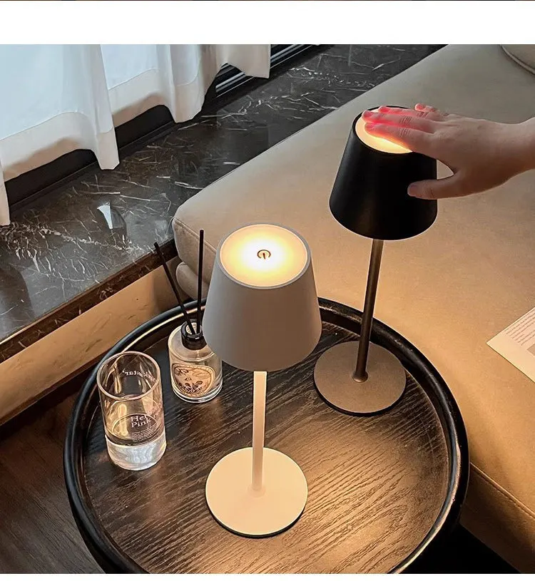 Cross-border high-foot chargingABSDesk Lamp Bedroom Study Night Light Bedside Decorations Touch