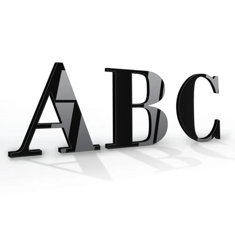 Laser Cut Logo Acrylic Sign Plastic Letter Custom Logo Alphabet Acrylic